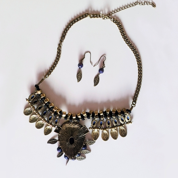 Anthropologie | Tibetan | Turkmen | Afghani Kuchi Tribal Lapis Lazuli Set - Picture 2 of 12